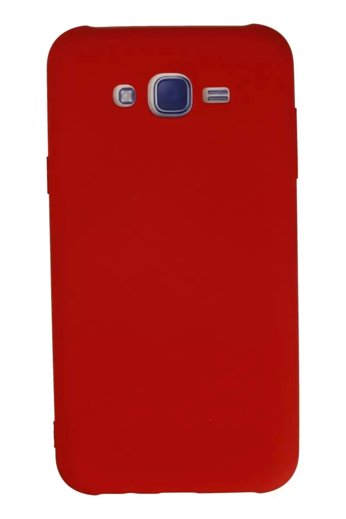 Newface Samsung Galaxy J7 Kılıf Nano İçi Kadife Silikon - Kırmızı