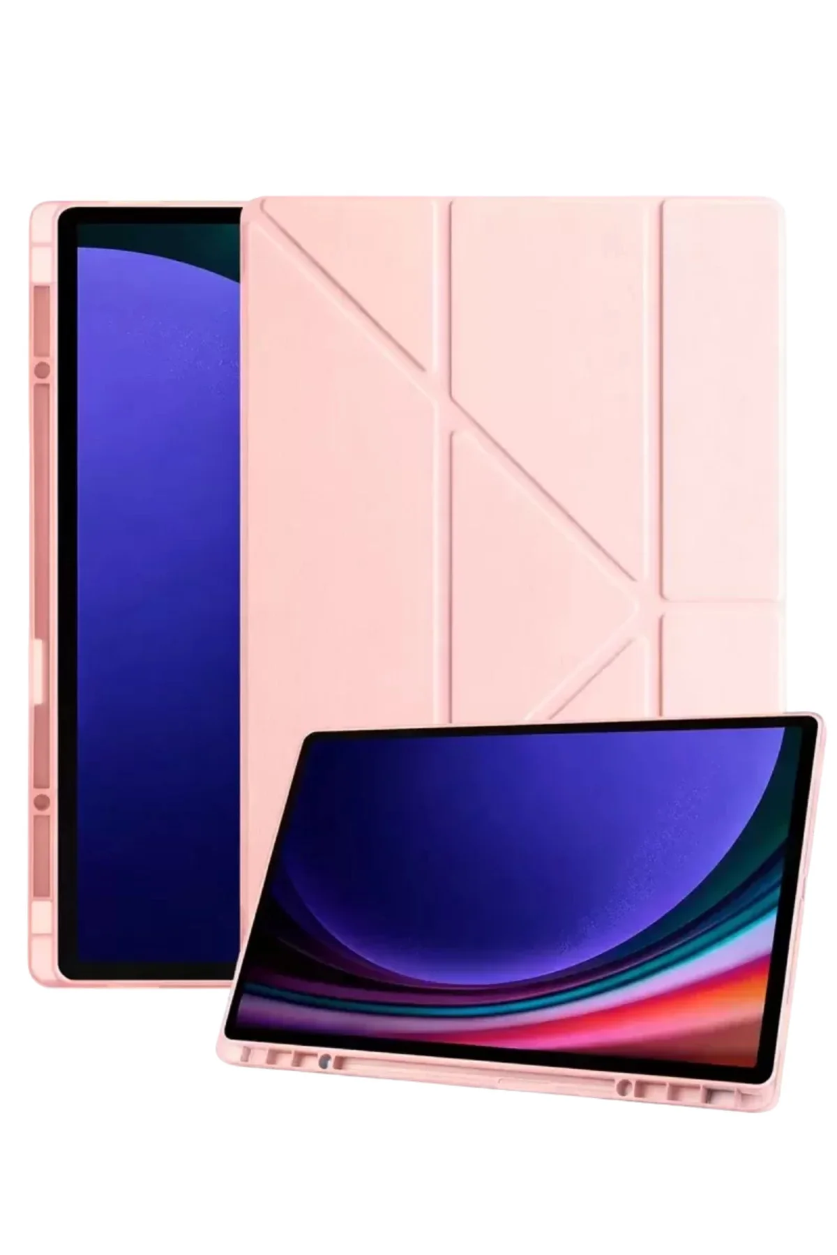 Newface Samsung Galaxy X930 Tab S11 Ultra 14.6 Kalemlikli Mars Tablet Kılıfı - Rose Gold