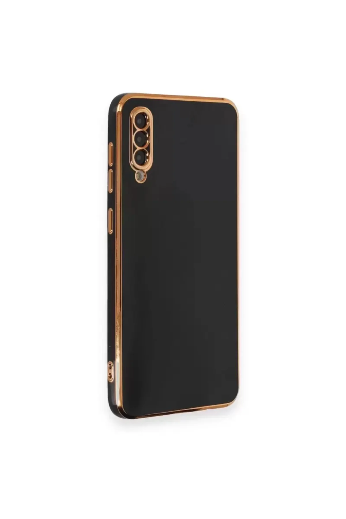 Newface Samsung Galaxy A50 Kılıf Volet Silikon - Siyah