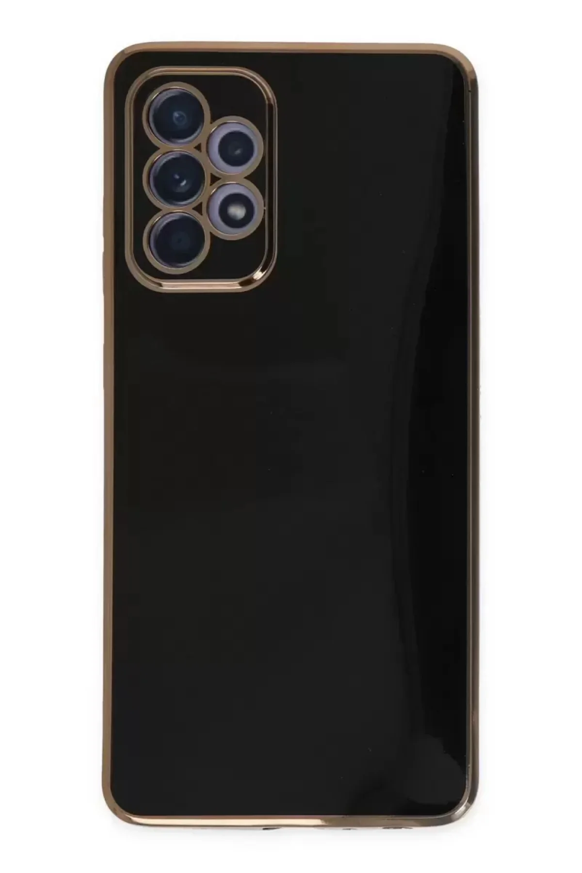 Newface Samsung Galaxy A52 Kılıf Volet Silikon - Siyah