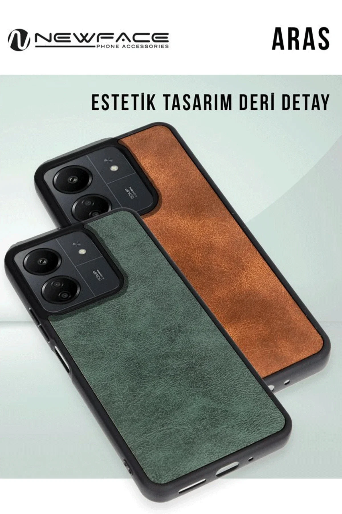 Newface Samsung Galaxy S24 Fe Kılıf Aras Deri Kapak - Bordo