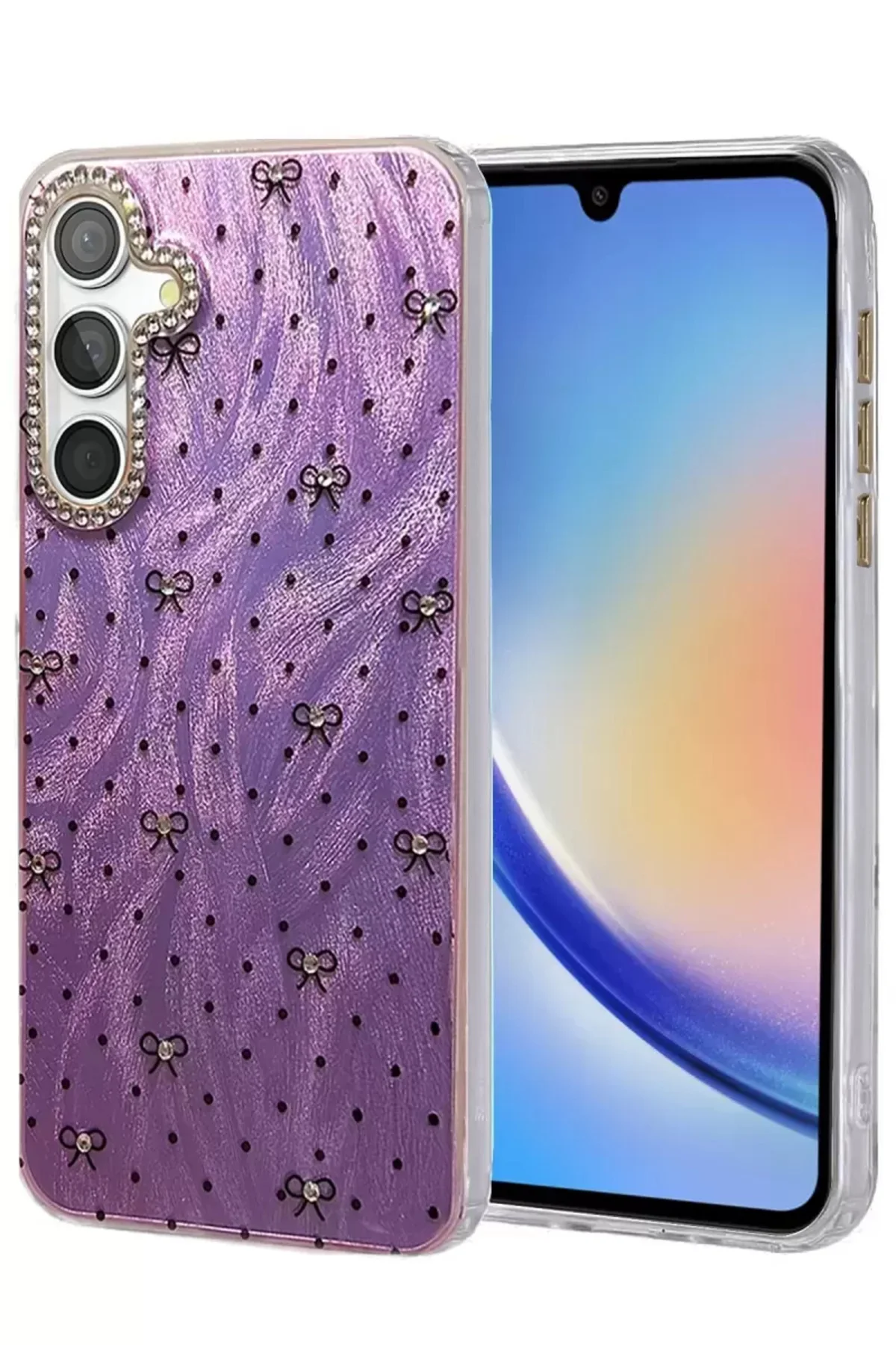 Newface Samsung Galaxy A34 5g Kılıf Blade Aynalı Desenli Kapak - 
