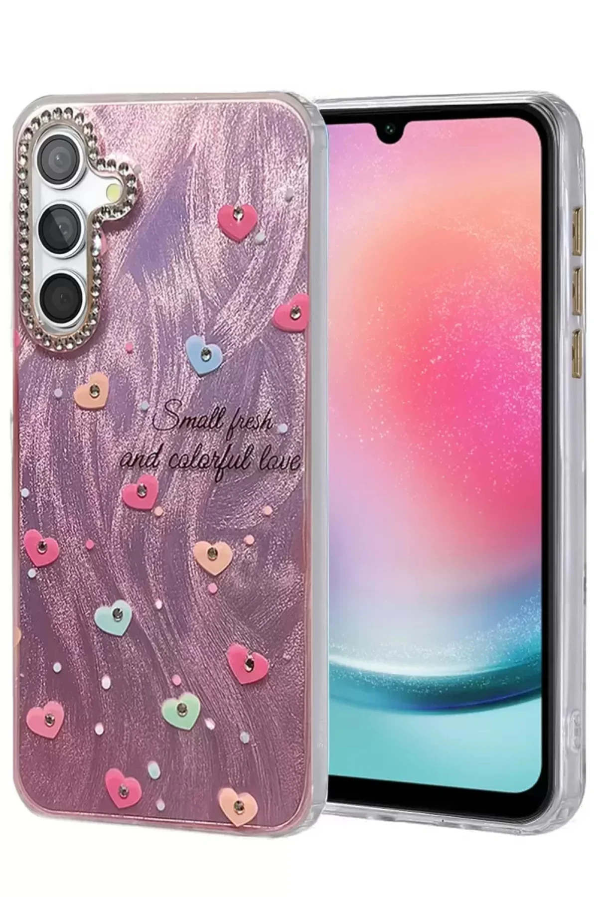 Newface Samsung Galaxy A24 4g Kılıf Blade Aynalı Desenli Kapak - 