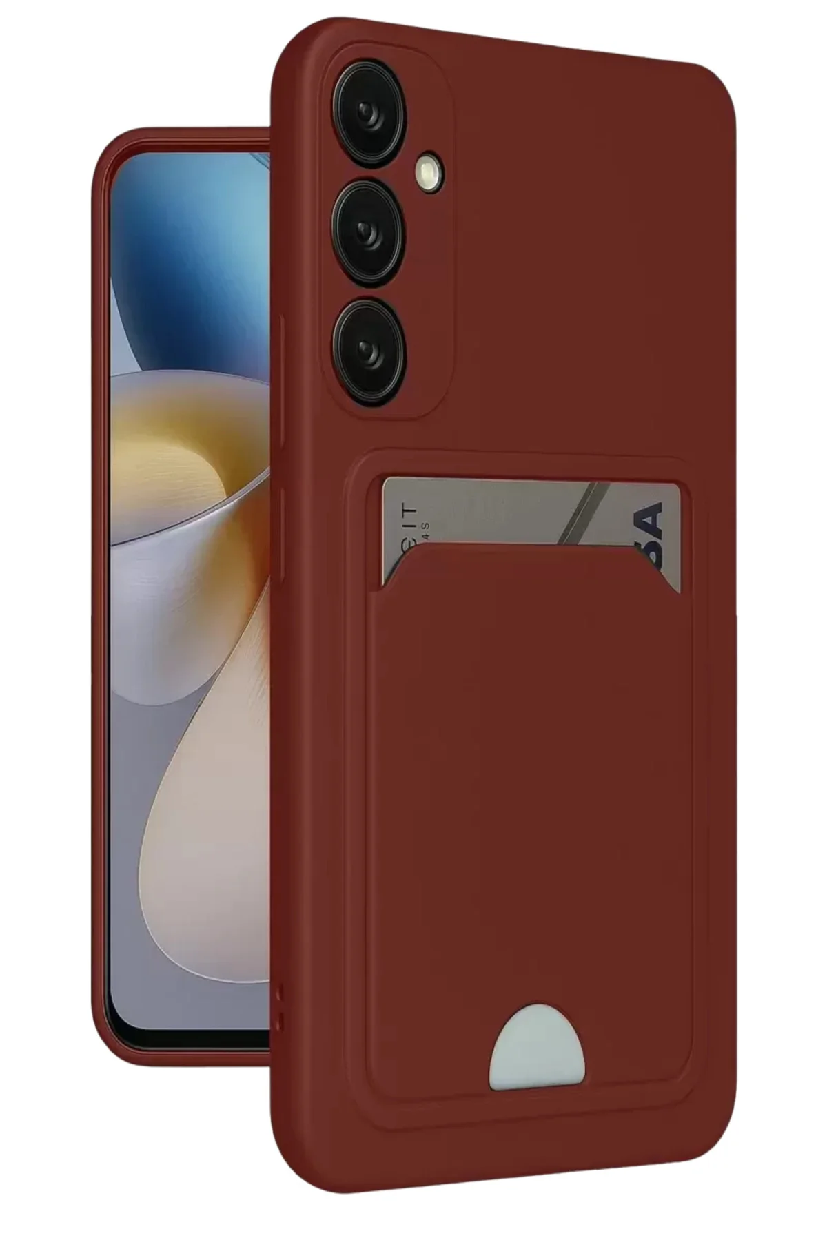 Newface Samsung Galaxy A26 Kılıf Kelvin Kartvizitli Silikon - Bor