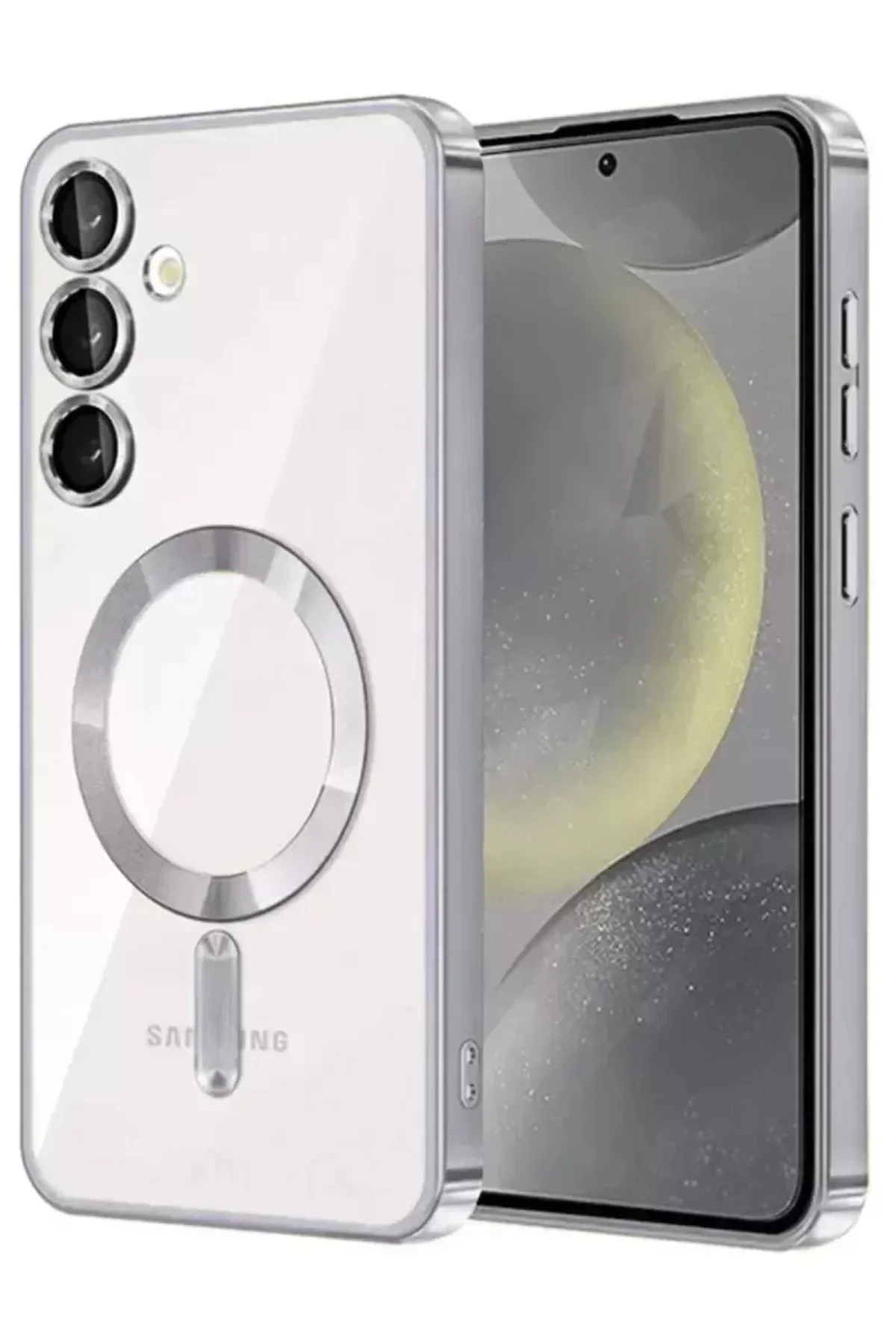Newface Samsung Galaxy A36 Kross Magneticsafe Kapak - Gümüş