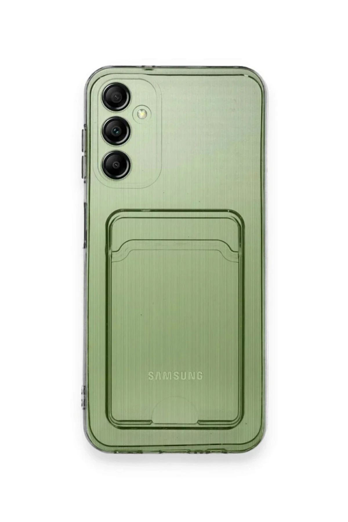 Newface Samsung Galaxy M15 Kılıf Kart Şeffaf Silikon - Şeffaf
