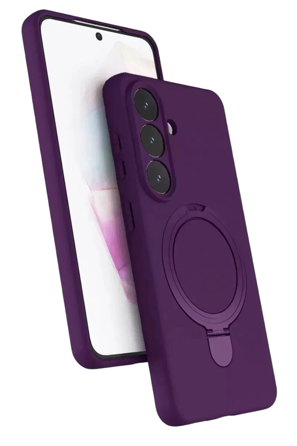 Newface Samsung Galaxy S26 Regal Magsafe Standlı Kapak - Derin Mo