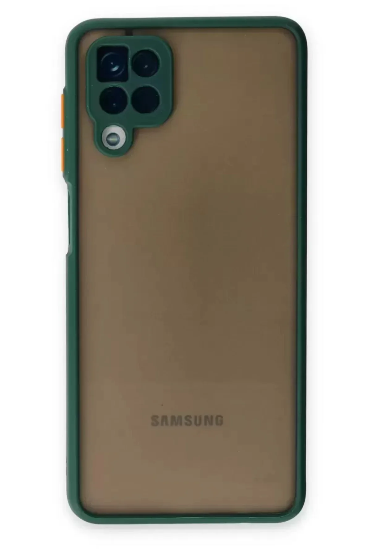 Newface Samsung Galaxy A12 Kılıf Montreal Silikon Kapak - Yeşil