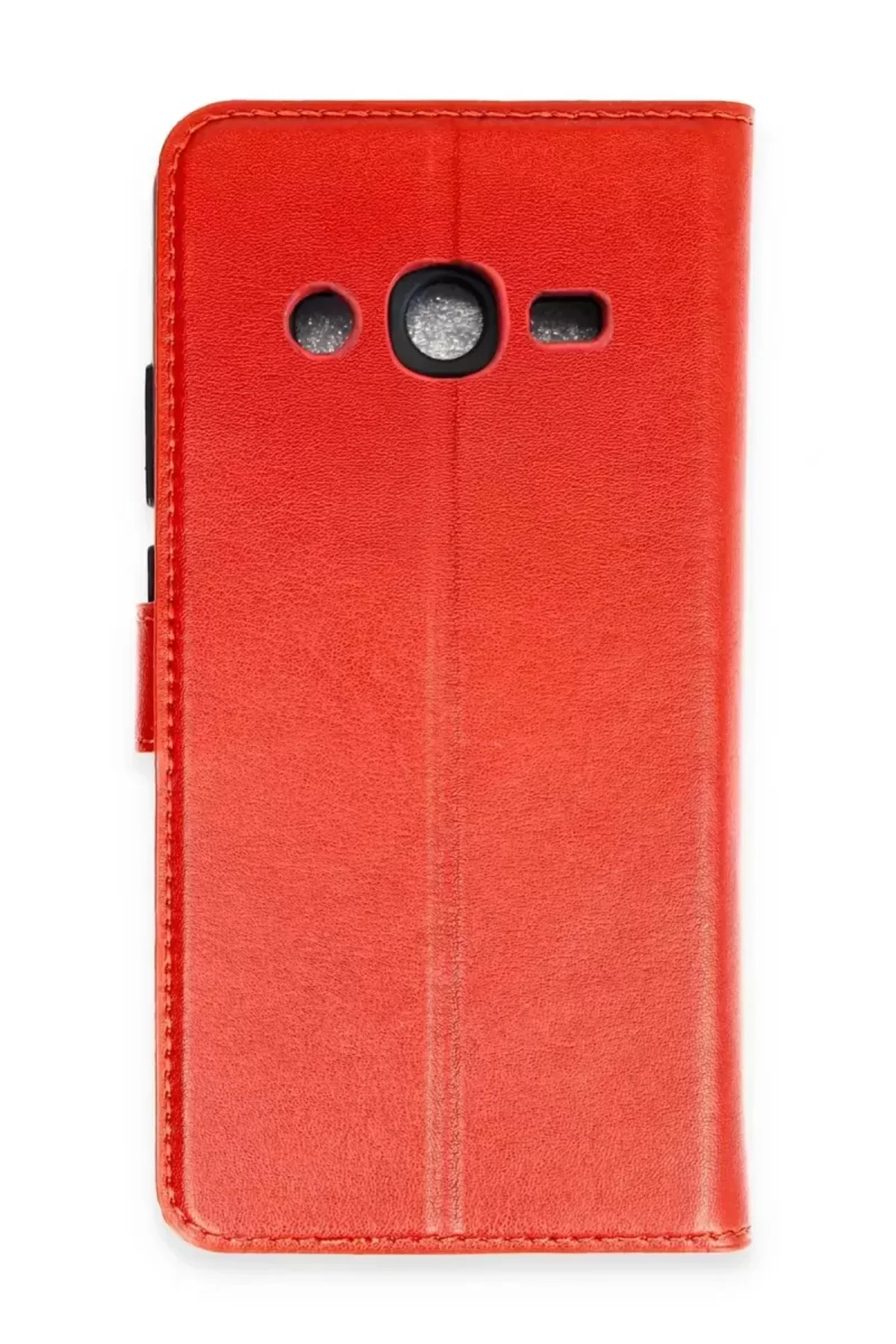 Newface Samsung Galaxy J7 Kılıf Trend S Plus Kapaklı Kılıf - Kırmızı