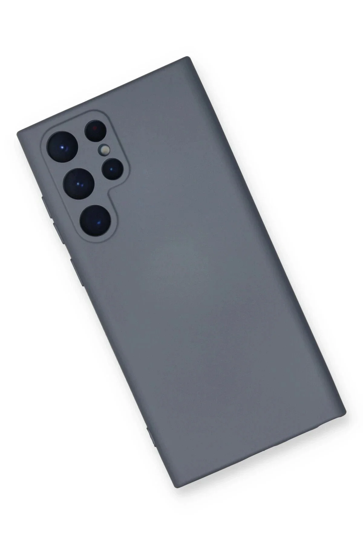 Newface Samsung Galaxy S22 Ultra Kılıf Nano İçi Kadife Silikon - Gri