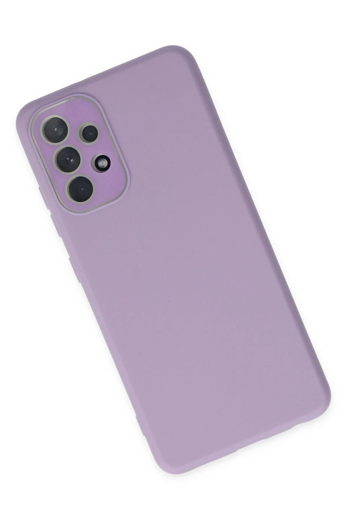 Newface Samsung Galaxy A33 5g Kılıf Lansman Glass Kapak - Lila