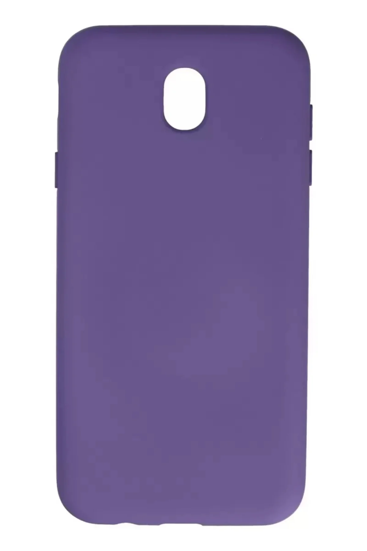 Newface Samsung Galaxy J7 Pro / J730 Kılıf Nano İçi Kadife Silikon - Mor