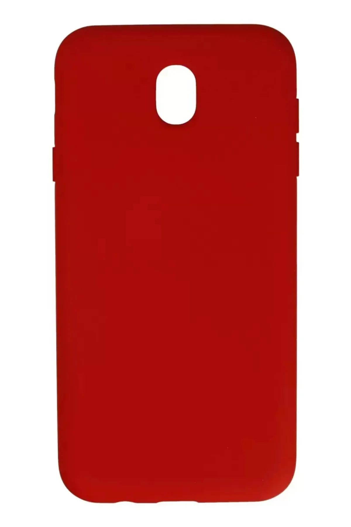 Newface Samsung Galaxy J7 Pro / J730 Kılıf Nano İçi Kadife Silikon - Kırmızı