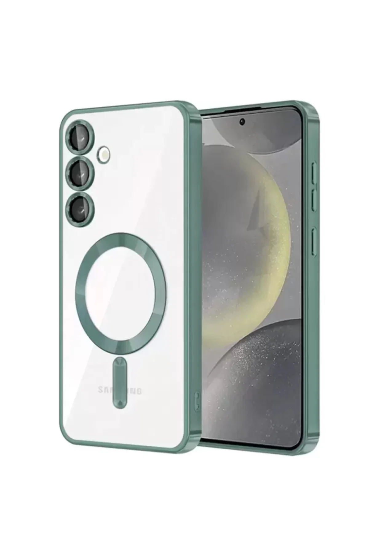 Newface Samsung Galaxy S24 Kılıf Kross Magneticsafe Kapak - Koyu 