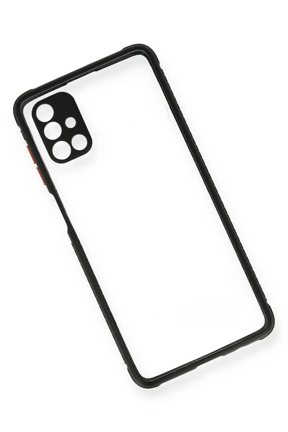 Newface Samsung Galaxy M51 Kılıf Miami Şeffaf Silikon - Siyah