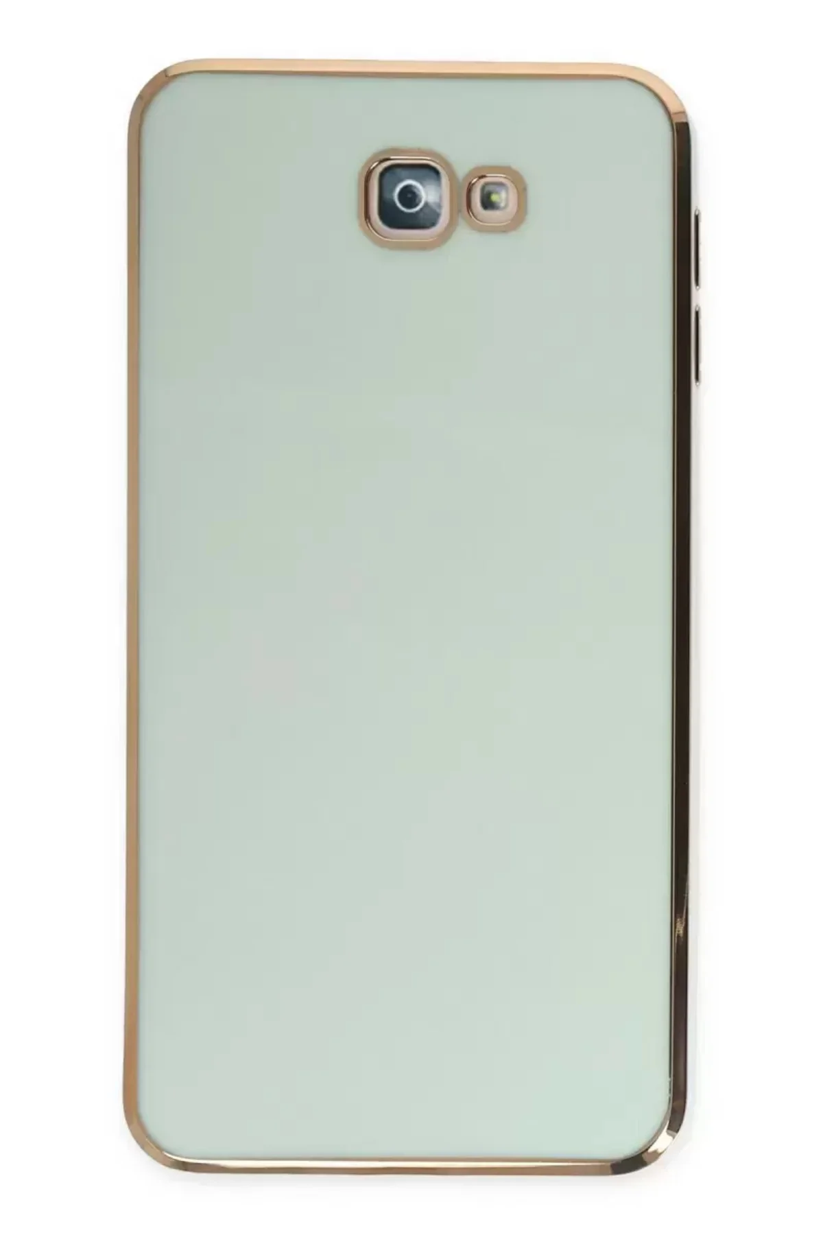 Newface Samsung Galaxy J7 Prime Kılıf Volet Silikon - Açık Yeşil