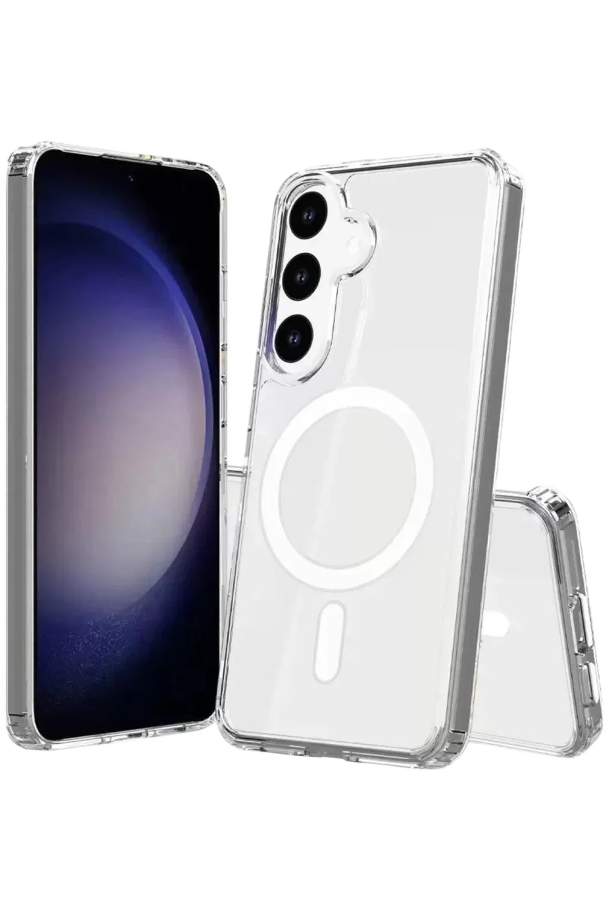 Newface Samsung Galaxy S26 Plus Magneticsafe Şeffaf Silikon - Şef