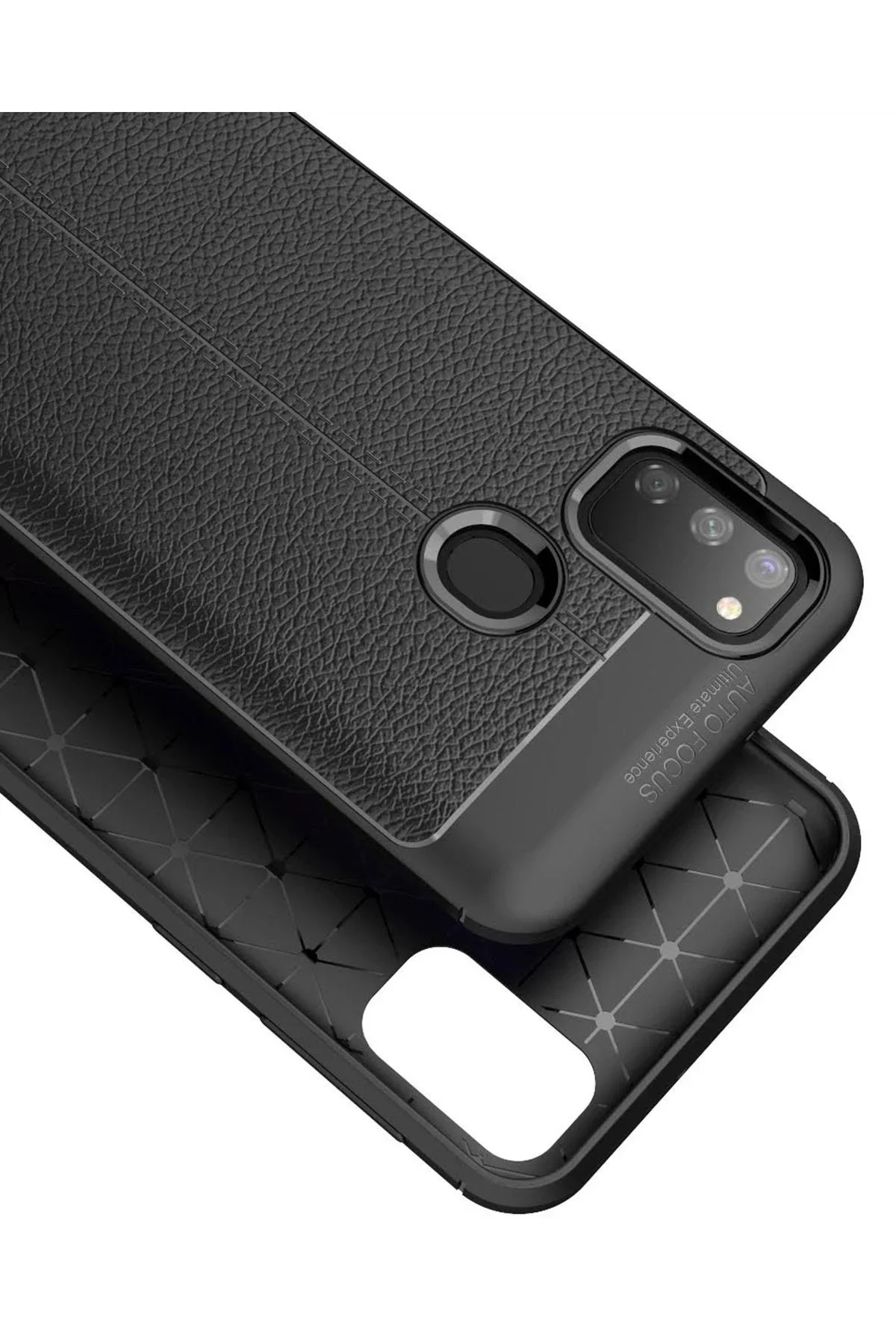 Newface Samsung Galaxy M30s Kılıf Auto Focus Kapak - Kırmızı