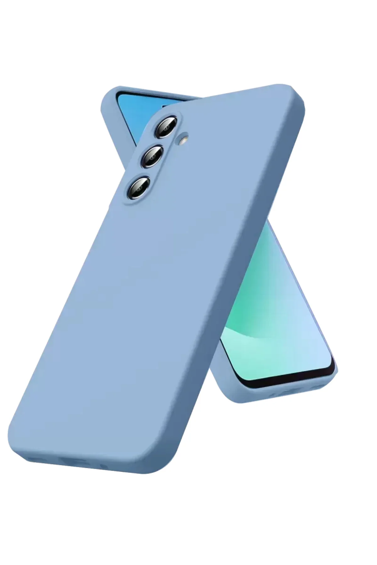 Newface Samsung Galaxy A17 5g Nano İçi Kadife Silikon - Mavi