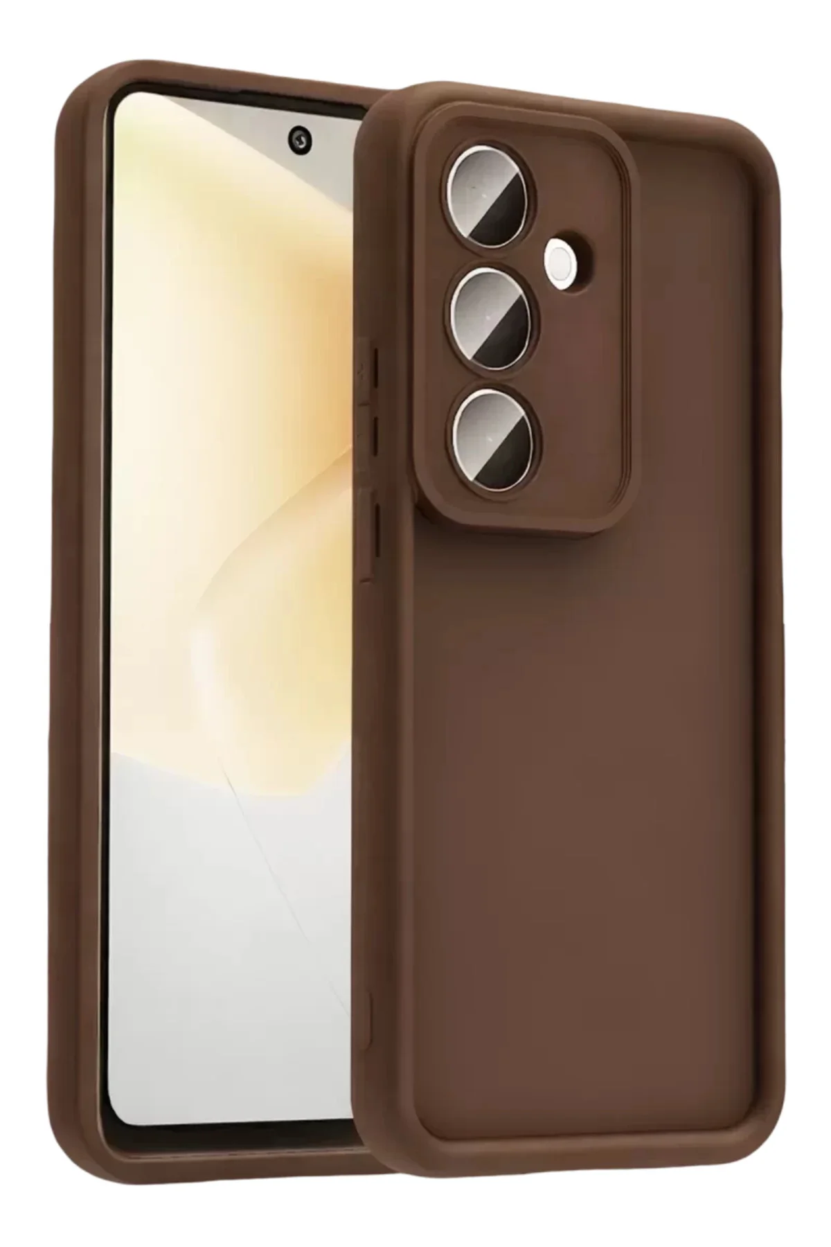 Newface Samsung Galaxy A57 5g Viera Silikon - Kahverengi