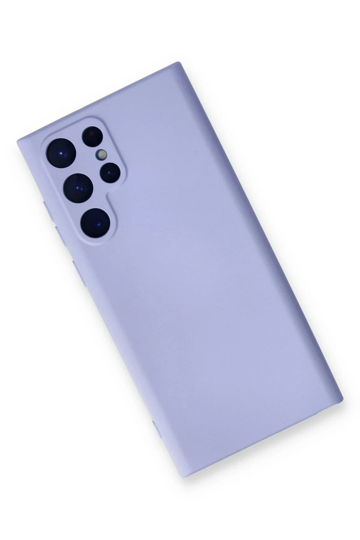 Newface Samsung Galaxy S22 Ultra Kılıf Nano İçi Kadife Silikon - Lila