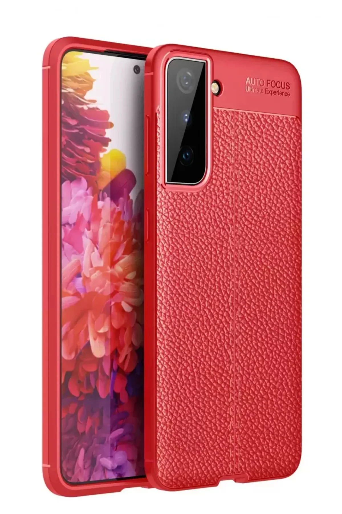 Newface Samsung Galaxy S21 Plus Kılıf Auto Focus Kapak - Kırmızı