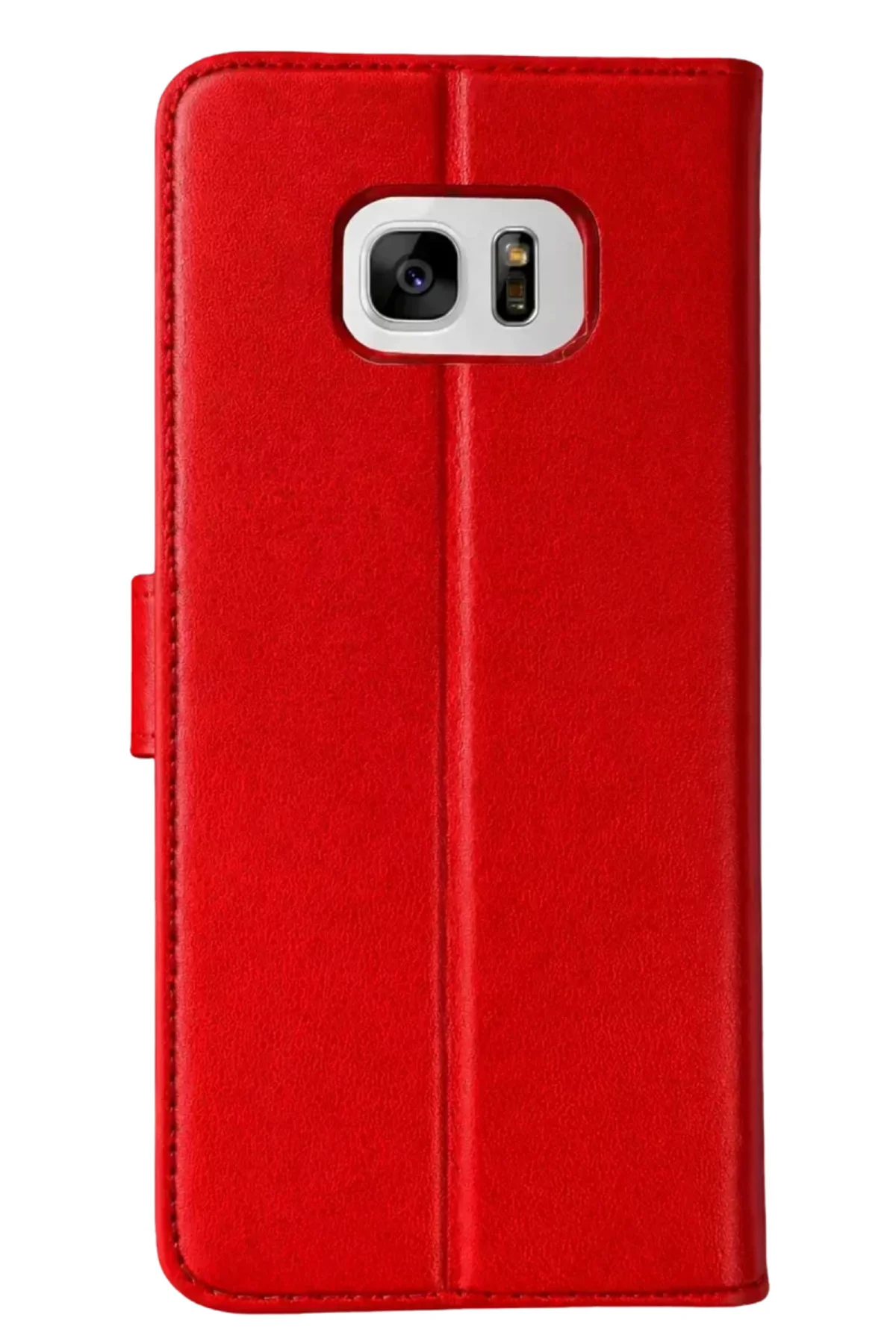 Newface Samsung Galaxy S7 Edge Trend S Plus Kapaklı Kılıf - Kırmızı
