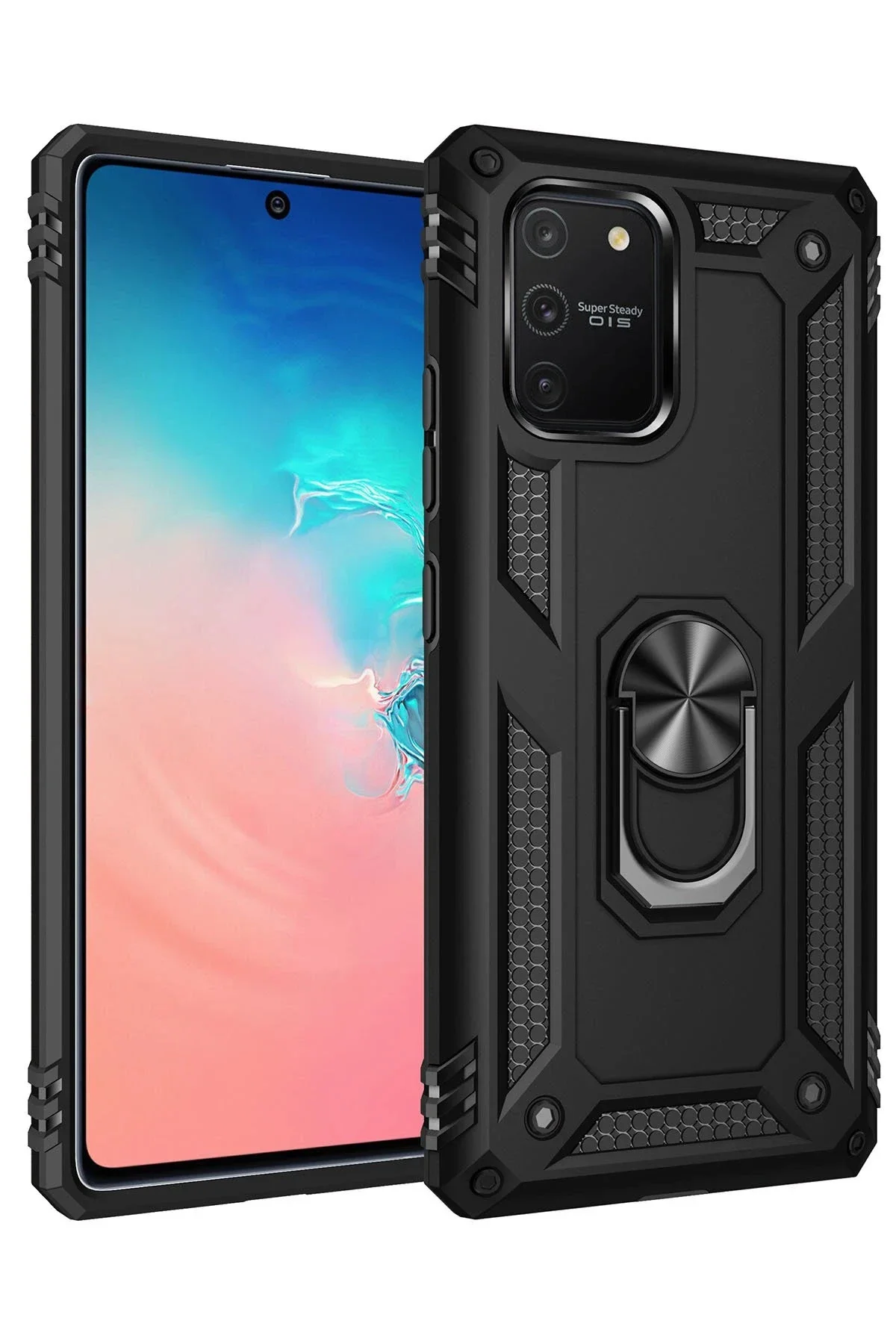 Newface Samsung Galaxy A91 / S10 Lite Kılıf Sofya Yüzüklü Silikon