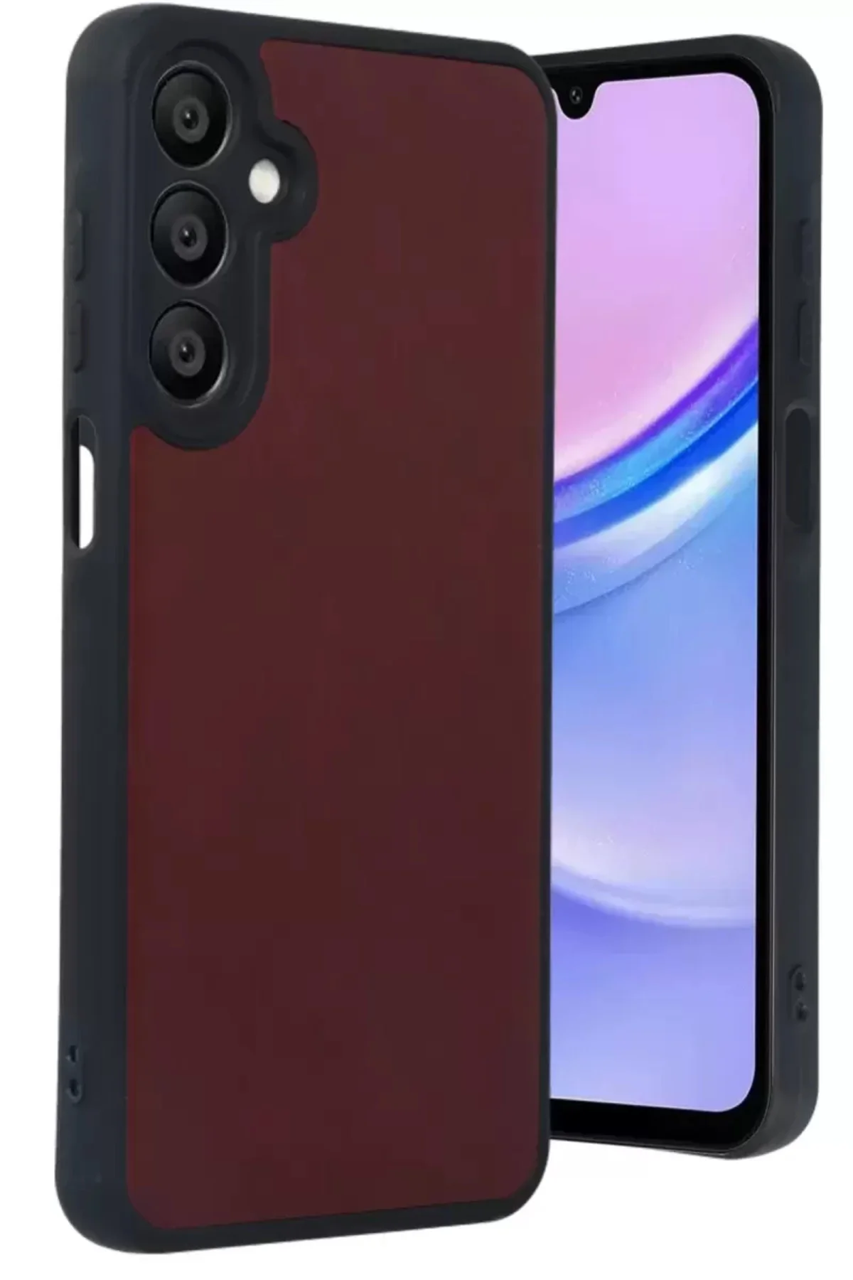 Newface Samsung Galaxy A16 5g Kılıf Aras Deri Kapak - Bordo