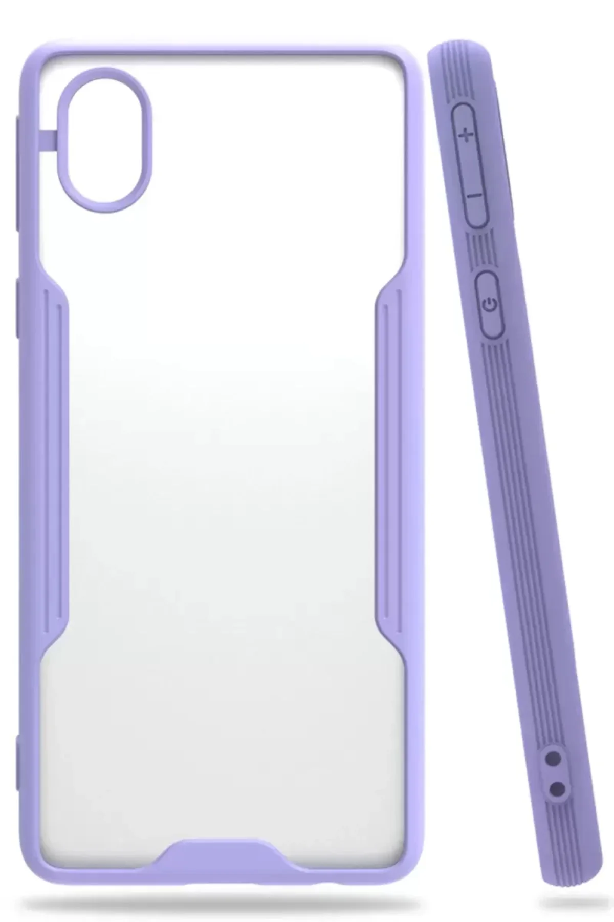 Newface Samsung Galaxy A01 Core Kılıf Platin Silikon - Lila