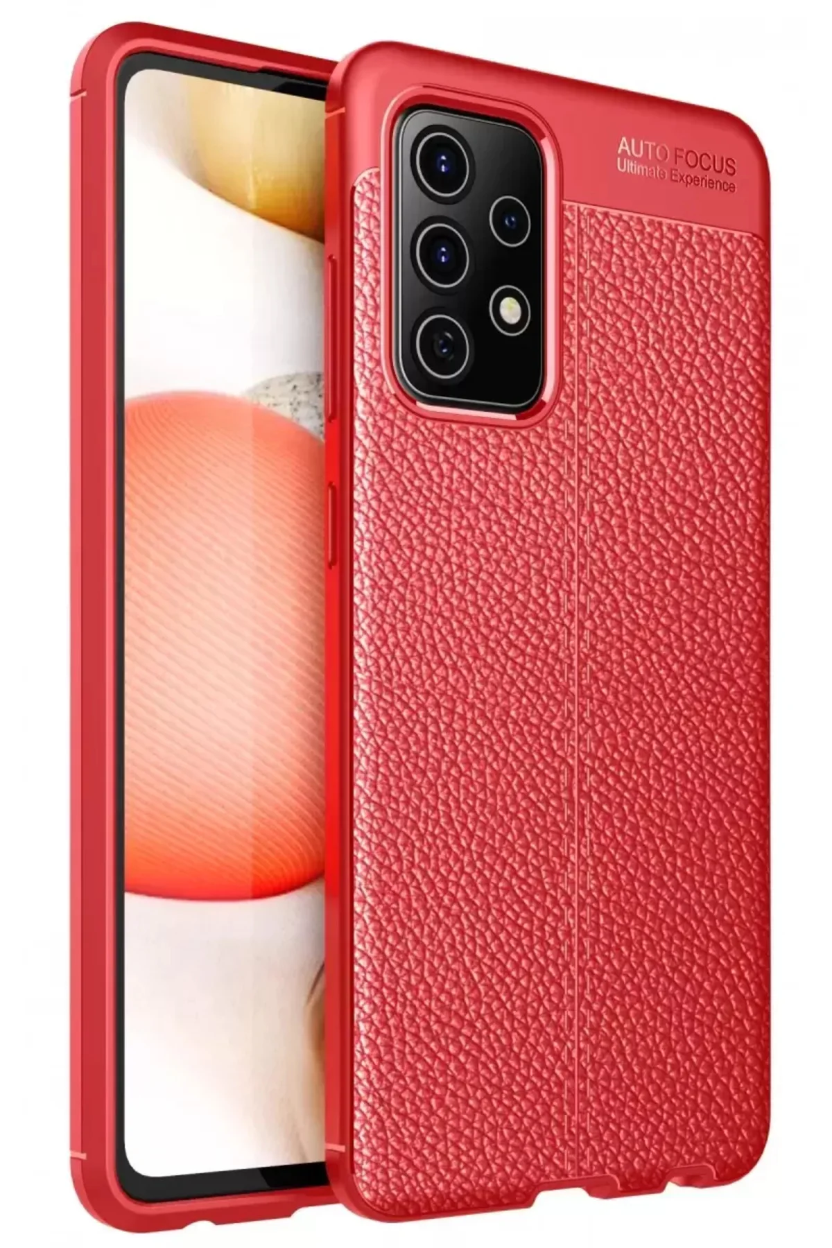 Newface Samsung Galaxy A72 Kılıf Auto Focus Kapak - Kırmızı