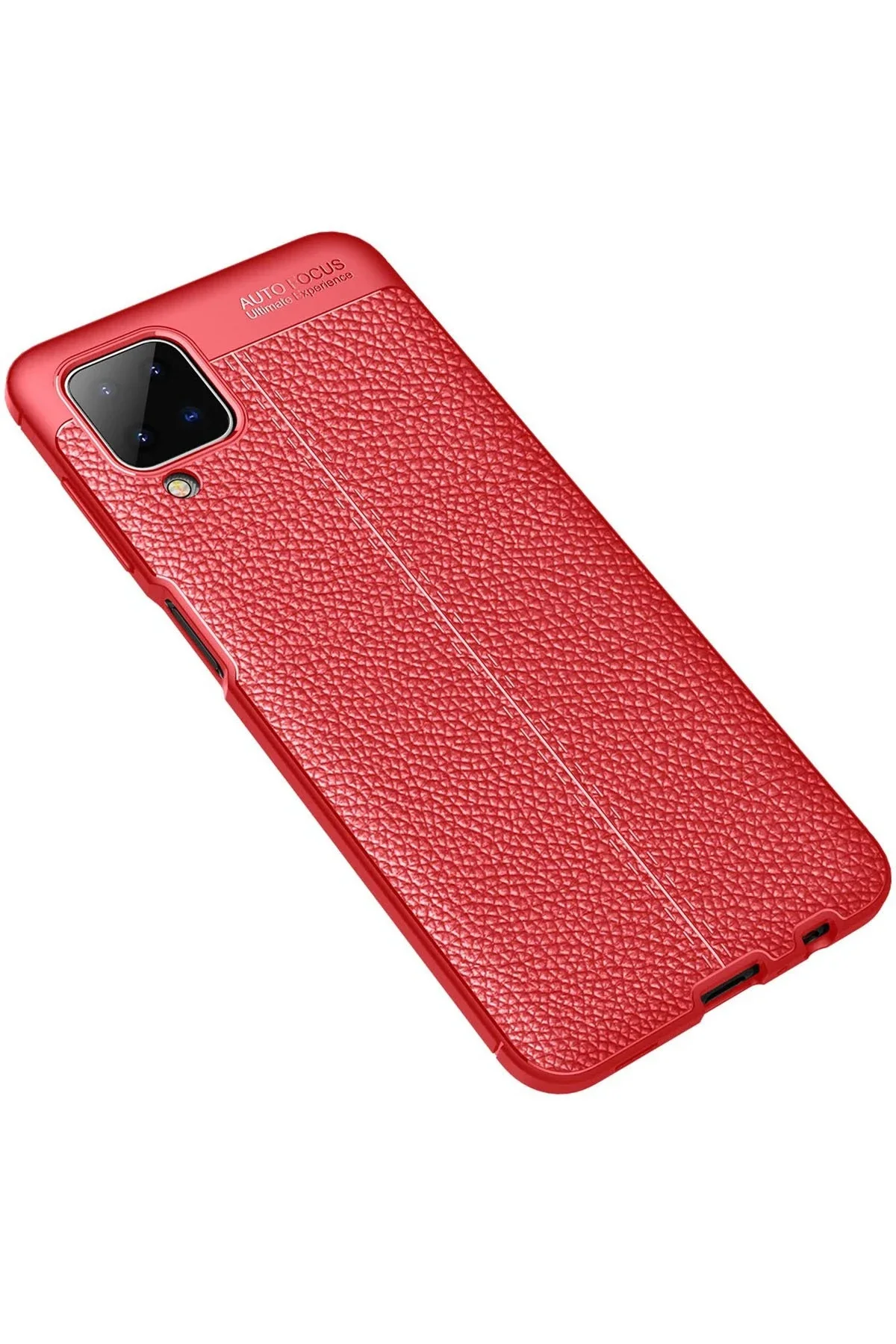Newface Samsung Galaxy A12 Kılıf Auto Focus Kapak - Kırmızı