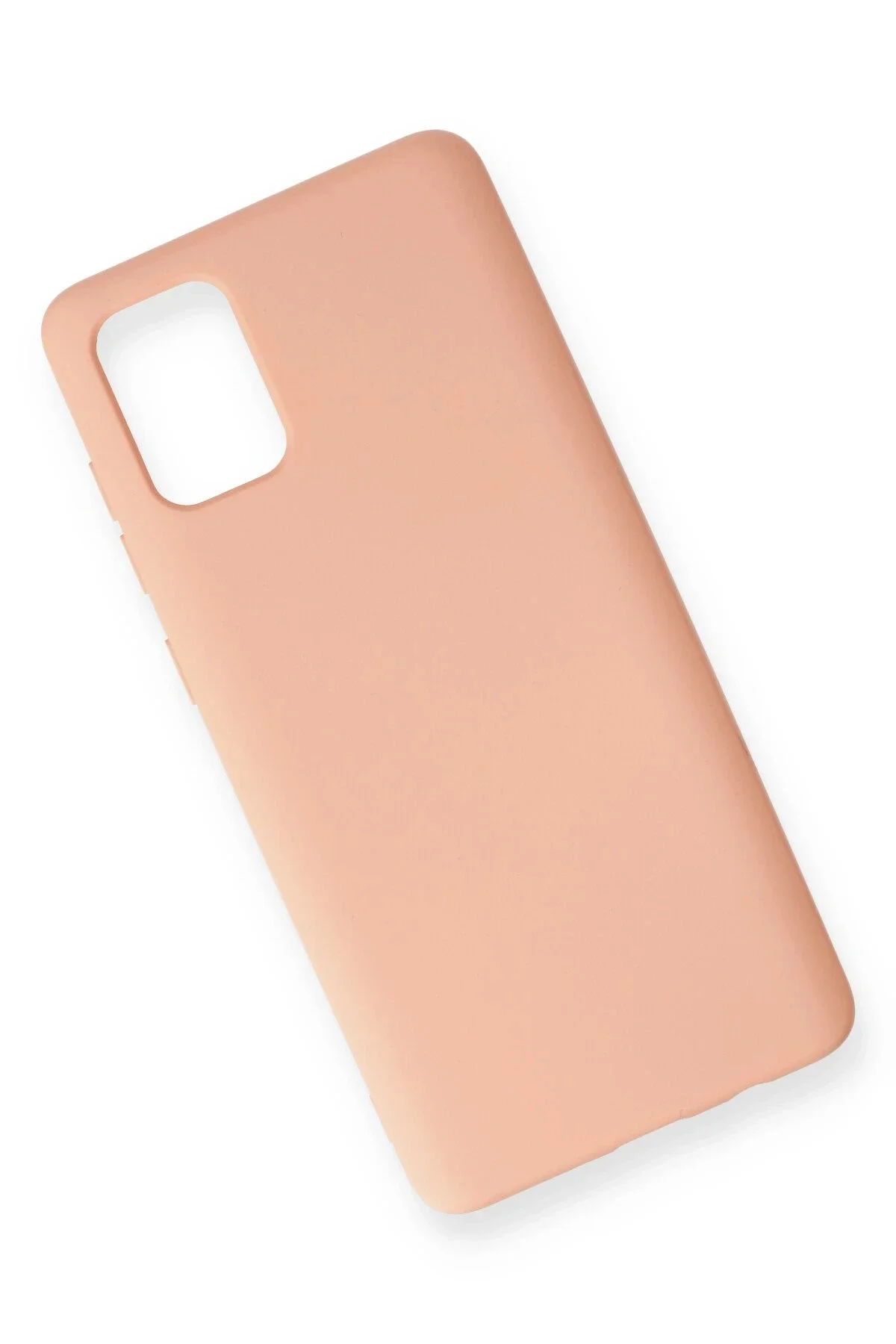 Newface Samsung Galaxy A71 Kılıf Nano İçi Kadife Silikon - Pudra