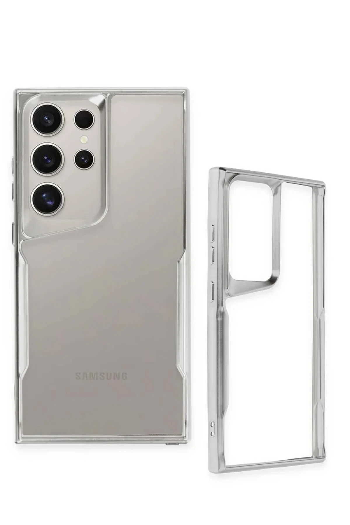 Newface Samsung Galaxy S24 Ultra Kılıf Boyi Silikon Kapak - Derin Mor