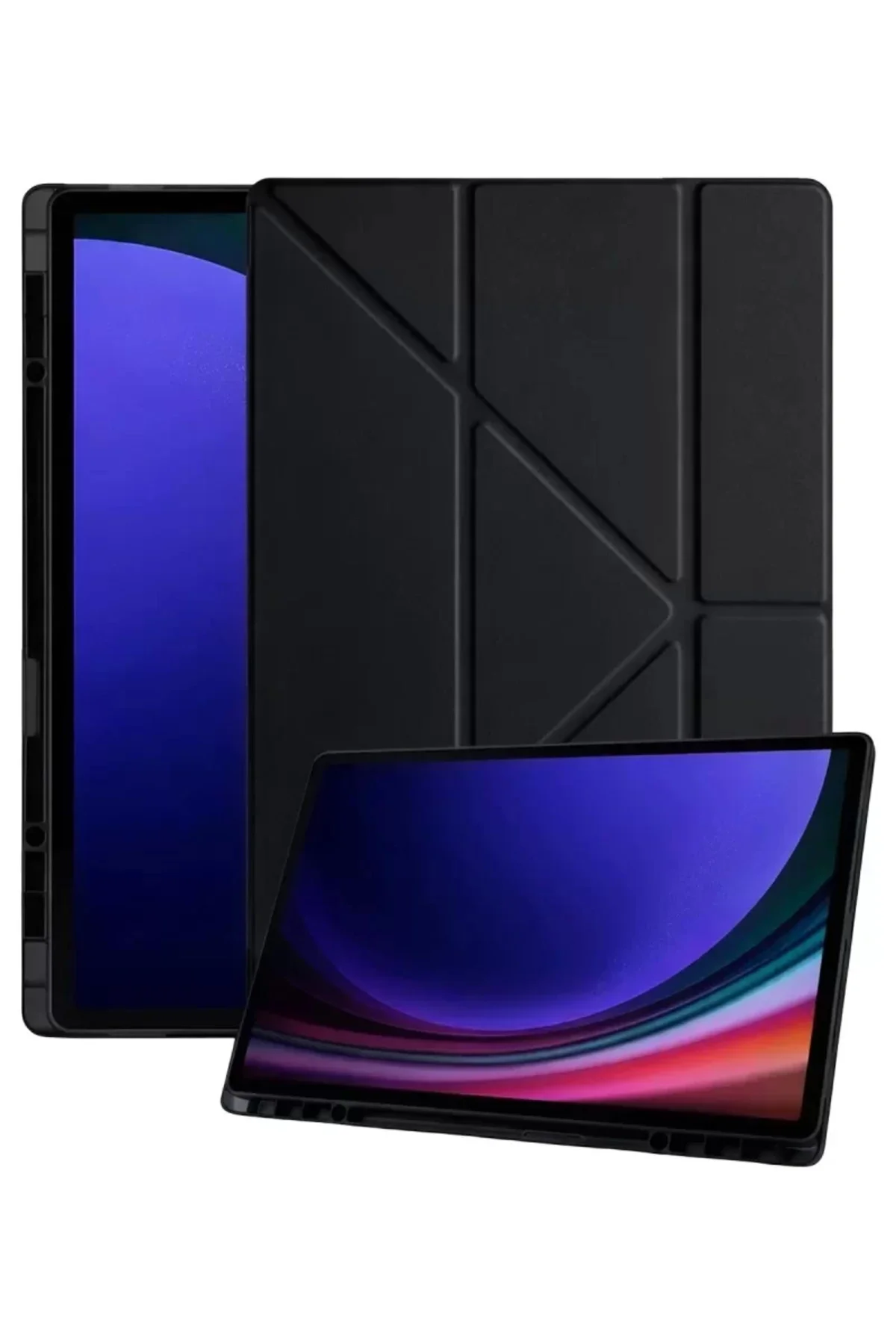Newface Samsung Galaxy Tab A11 Kalemlikli Mars Tablet Kılıfı - Siyah
