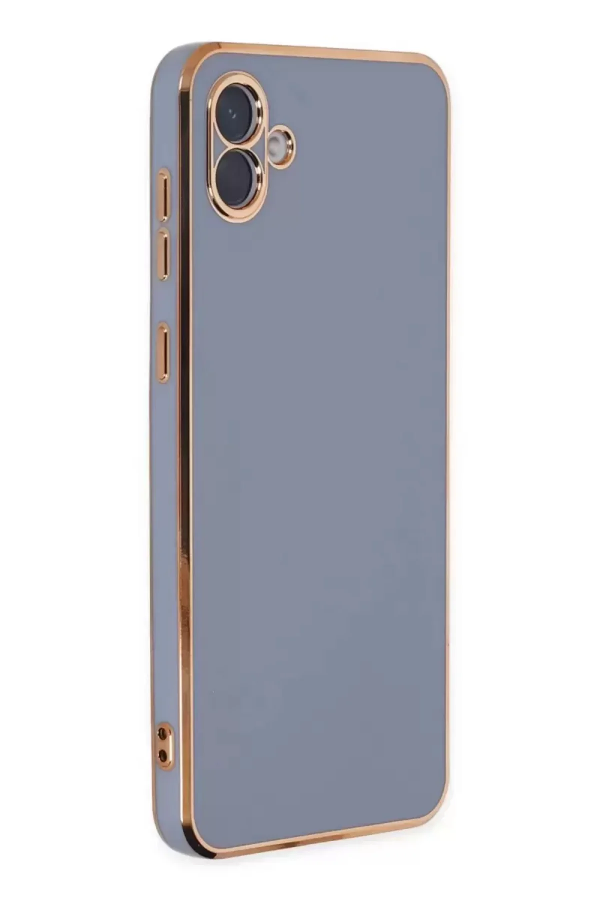 Newface Samsung Galaxy A04 Kılıf Volet Silikon - Mavi