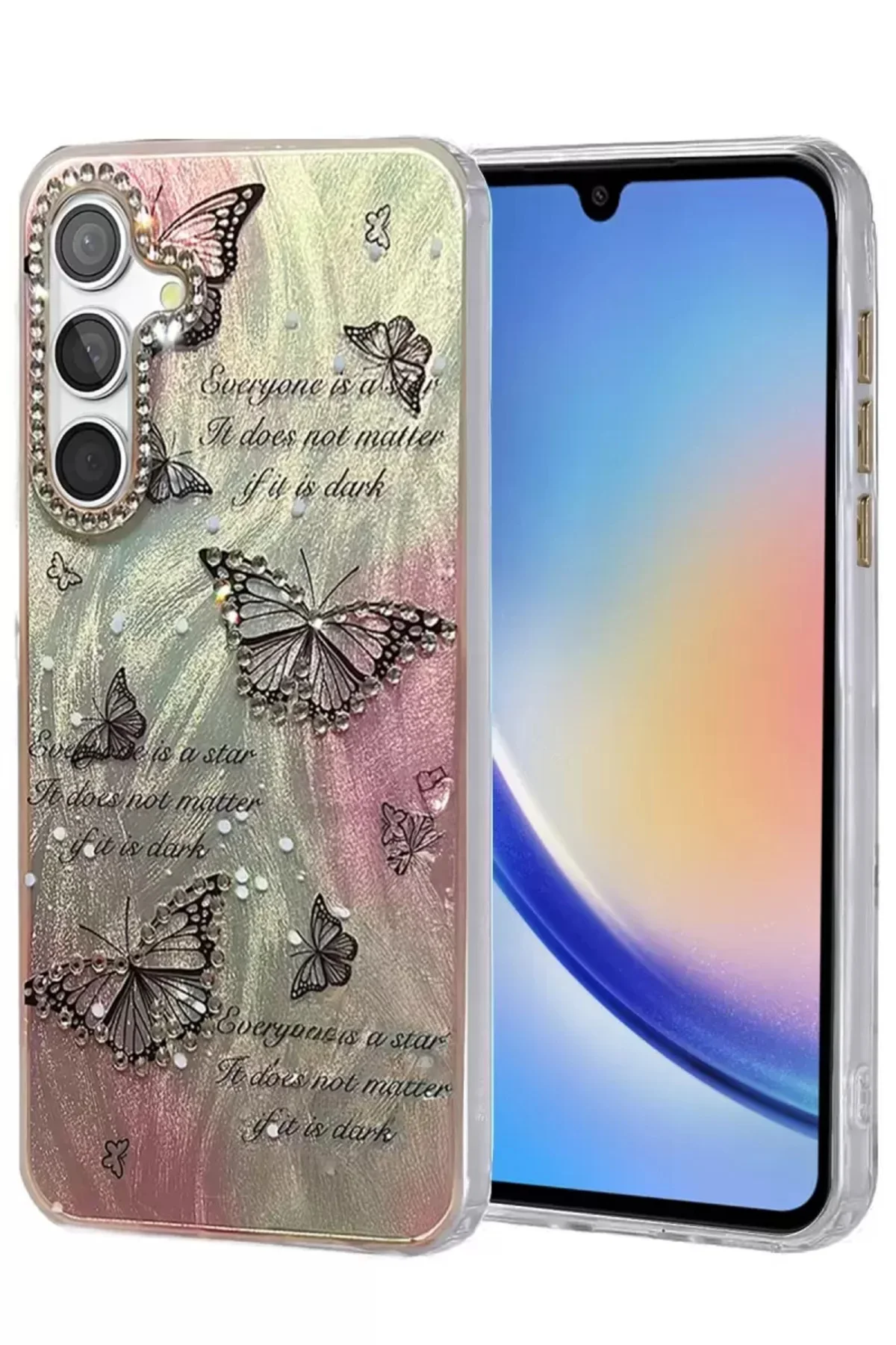 Newface Samsung Galaxy A34 5g Kılıf Blade Aynalı Desenli Kapak - 