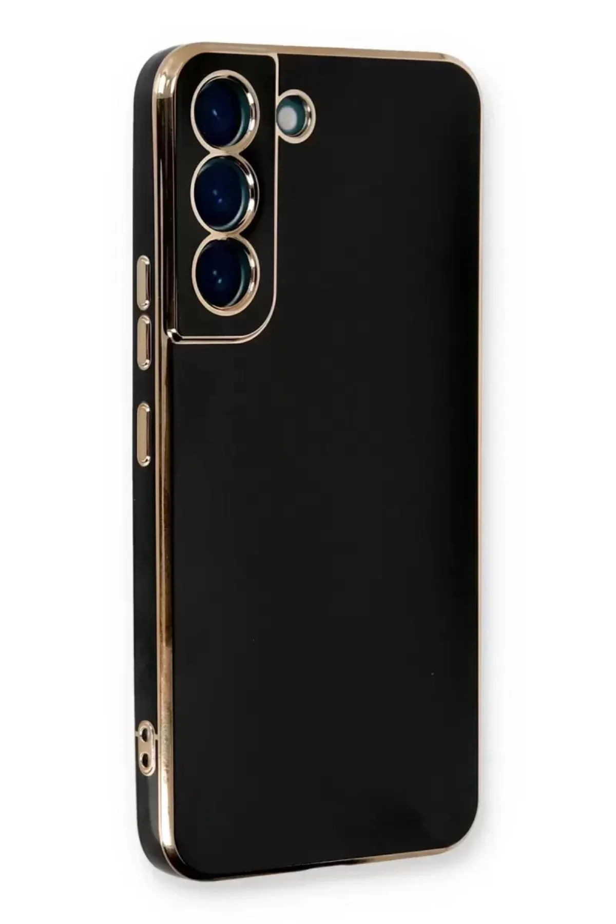 Newface Samsung Galaxy S22 Plus Kılıf Volet Silikon - Siyah