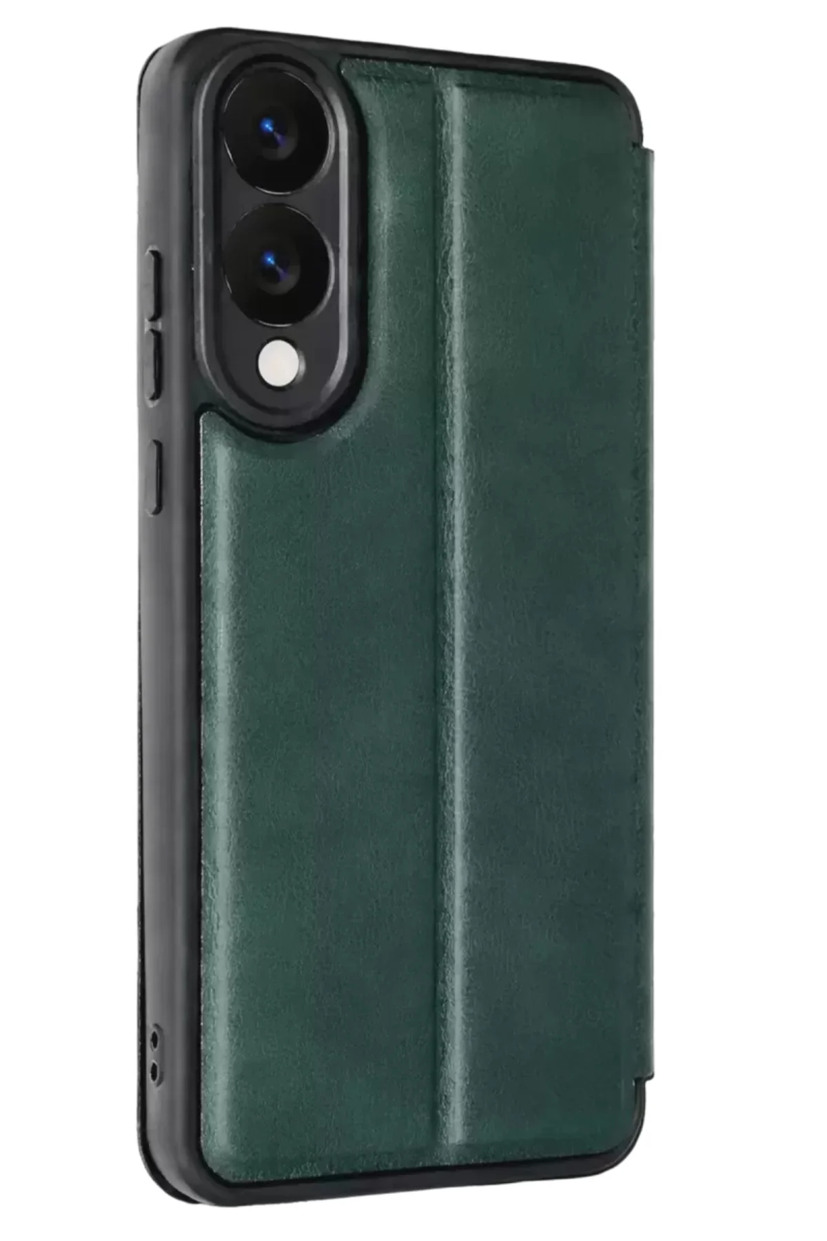 Newface Samsung Galaxy S25 Edge Flip Cover - Koyu Yeşil