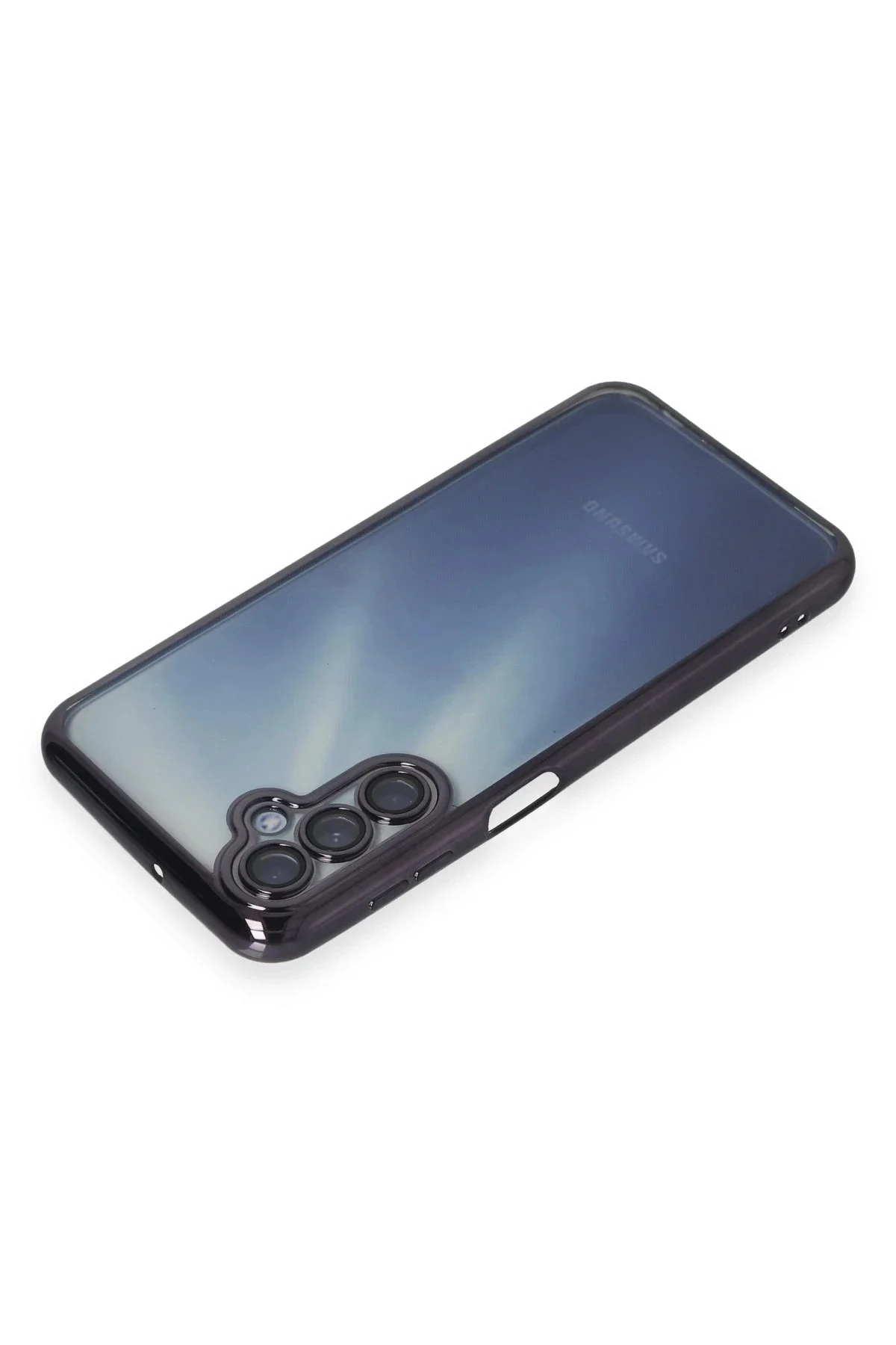 Newface Samsung Galaxy A35 5g Kılıf Razer Lensli Silikon - Mor