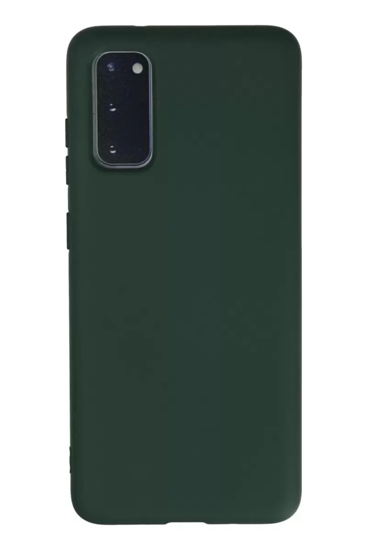 Newface Samsung Galaxy S20 Kılıf Nano İçi Kadife Silikon - Koyu Y