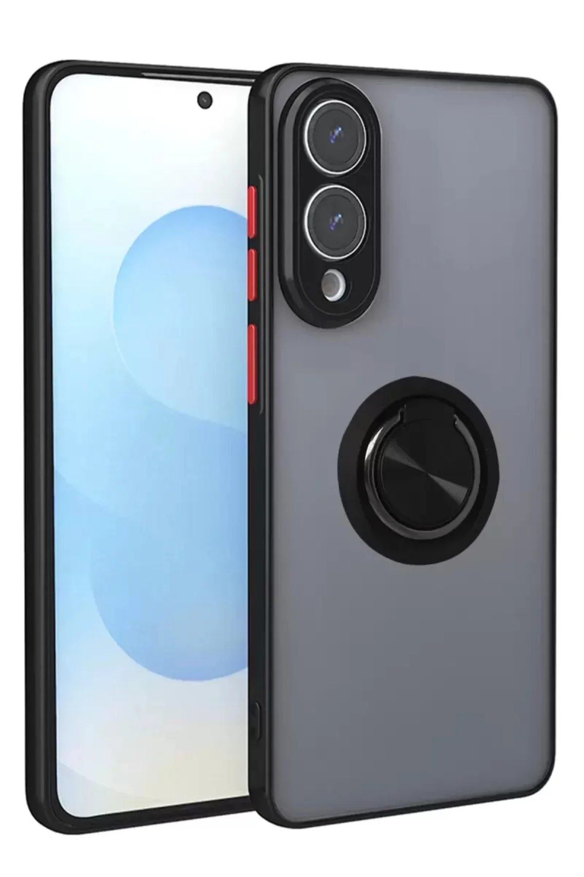 Newface Samsung Galaxy S25 Edge Kılıf Montreal Yüzüklü Silikon Ka