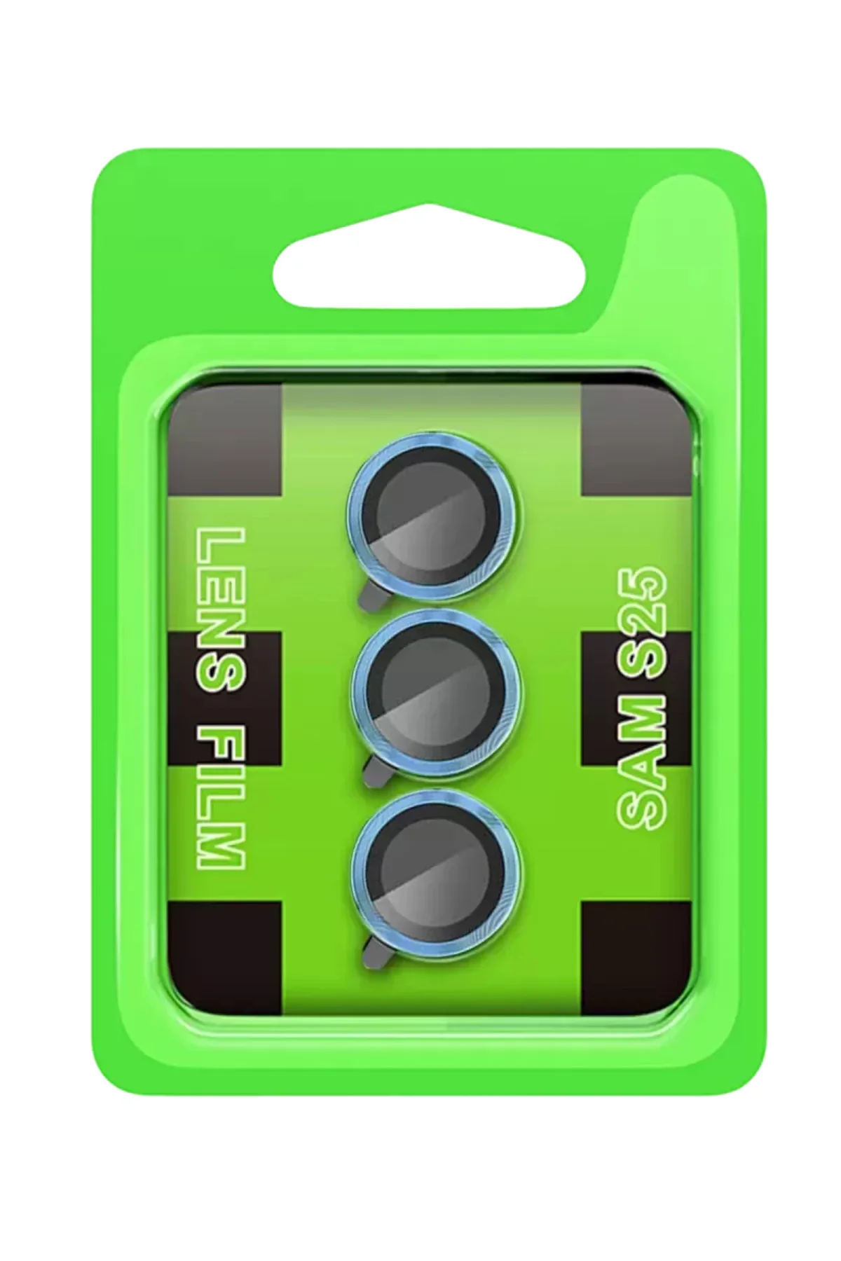 Newface Samsung Galaxy S25 Raze Metal Kamera Lens - Mavi
