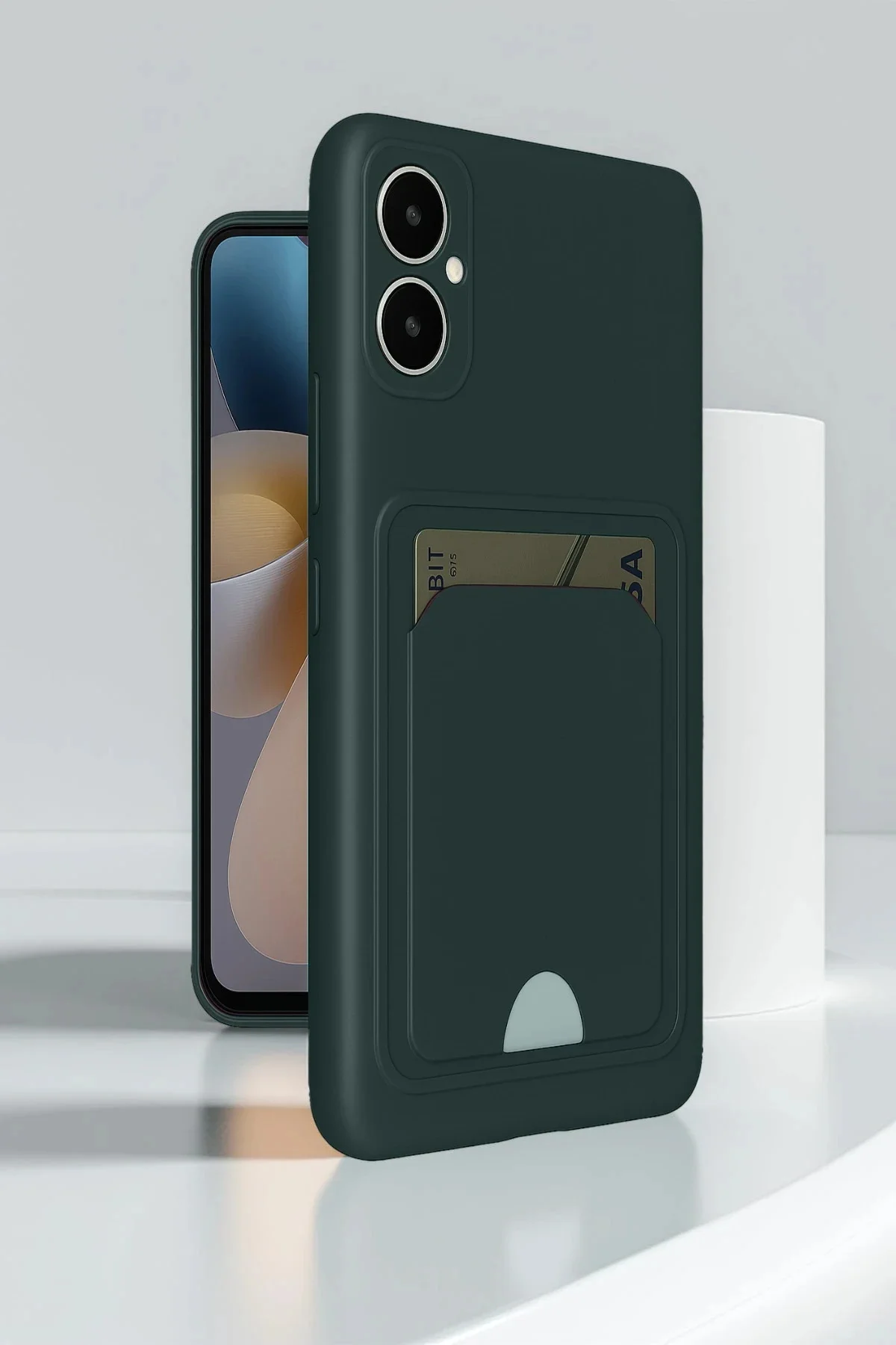 Newface Samsung Galaxy A05 Kelvin Kartvizitli Silikon - Bordo