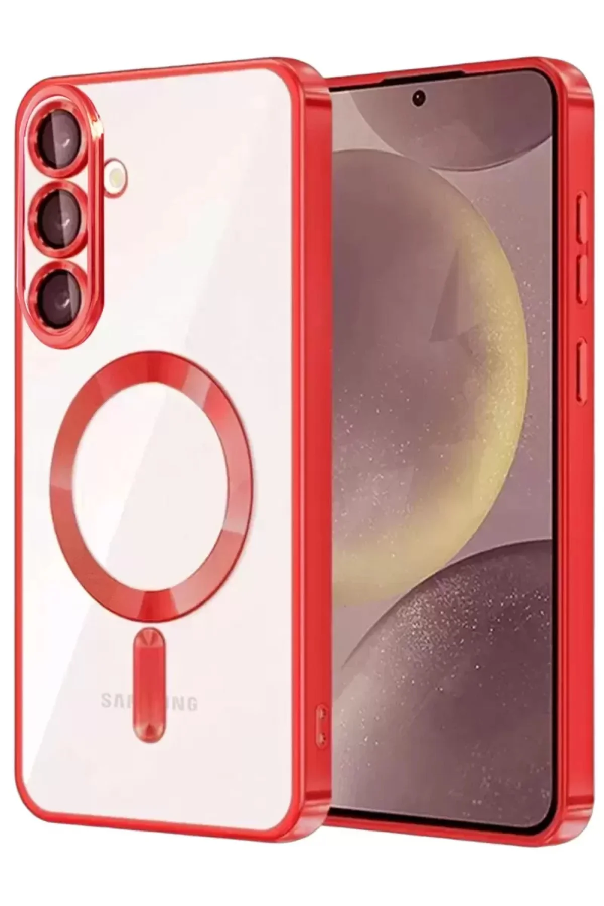 Newface Samsung Galaxy A37 5g Kross Magneticsafe Kapak - Kırmızı