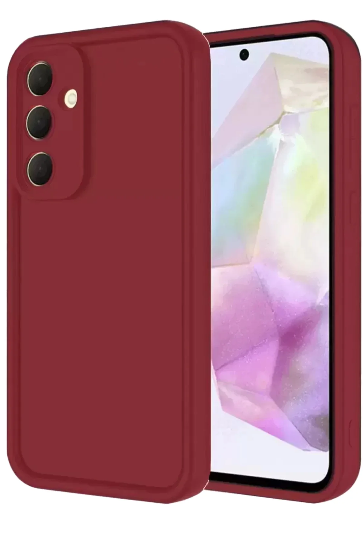 Newface Samsung Galaxy A16 5g Kılıf Viera Silikon - Bordo