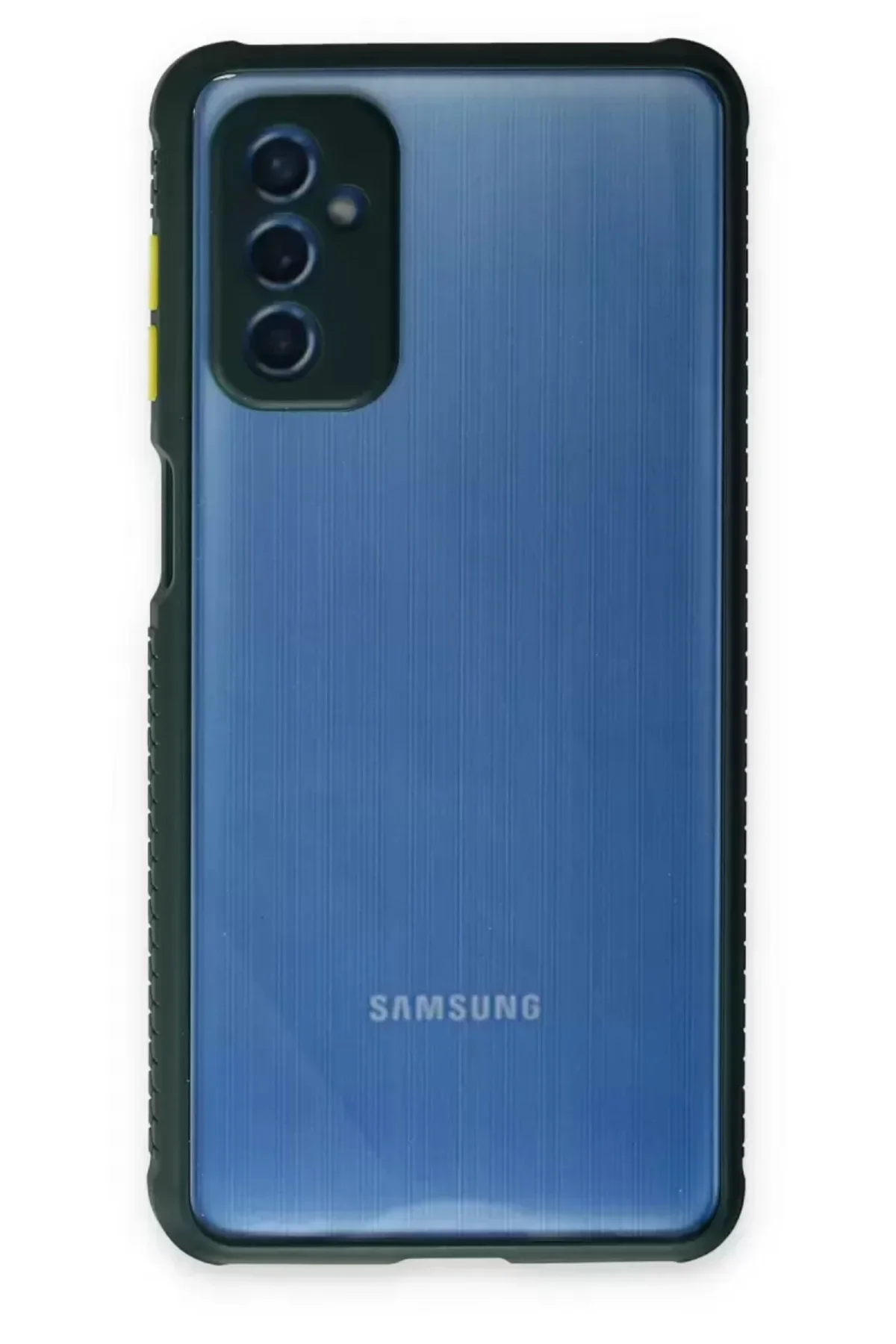 Newface Samsung Galaxy M52 5g Kılıf Miami Şeffaf Silikon - Koyu Y