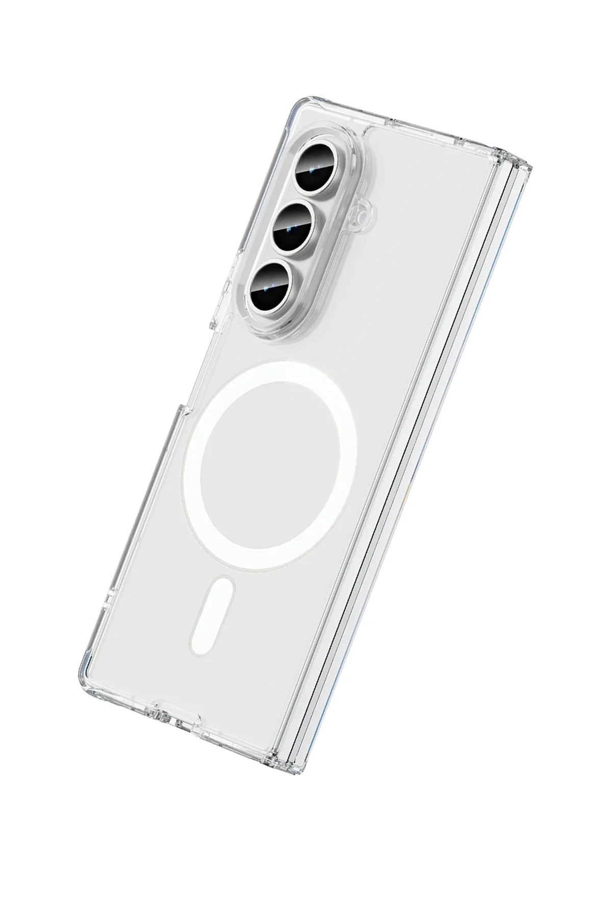 Newface Samsung Galaxy Z Fold 7 Kılıf Magneticsafe Şeffaf Silikon