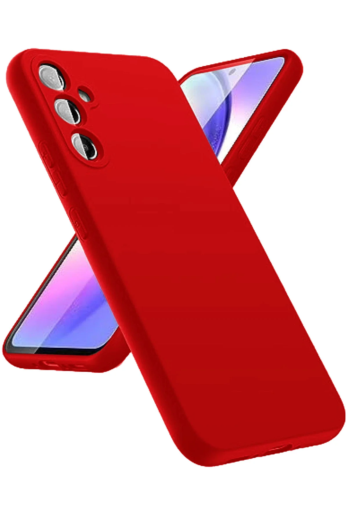 Newface Samsung Galaxy A24 4g Kılıf First Silikon - Kırmızı