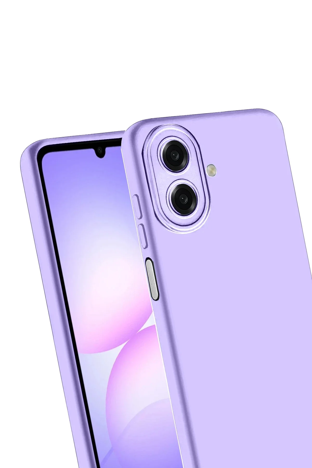Newface Samsung Galaxy A07 4g Nano İçi Kadife Silikon - Lila